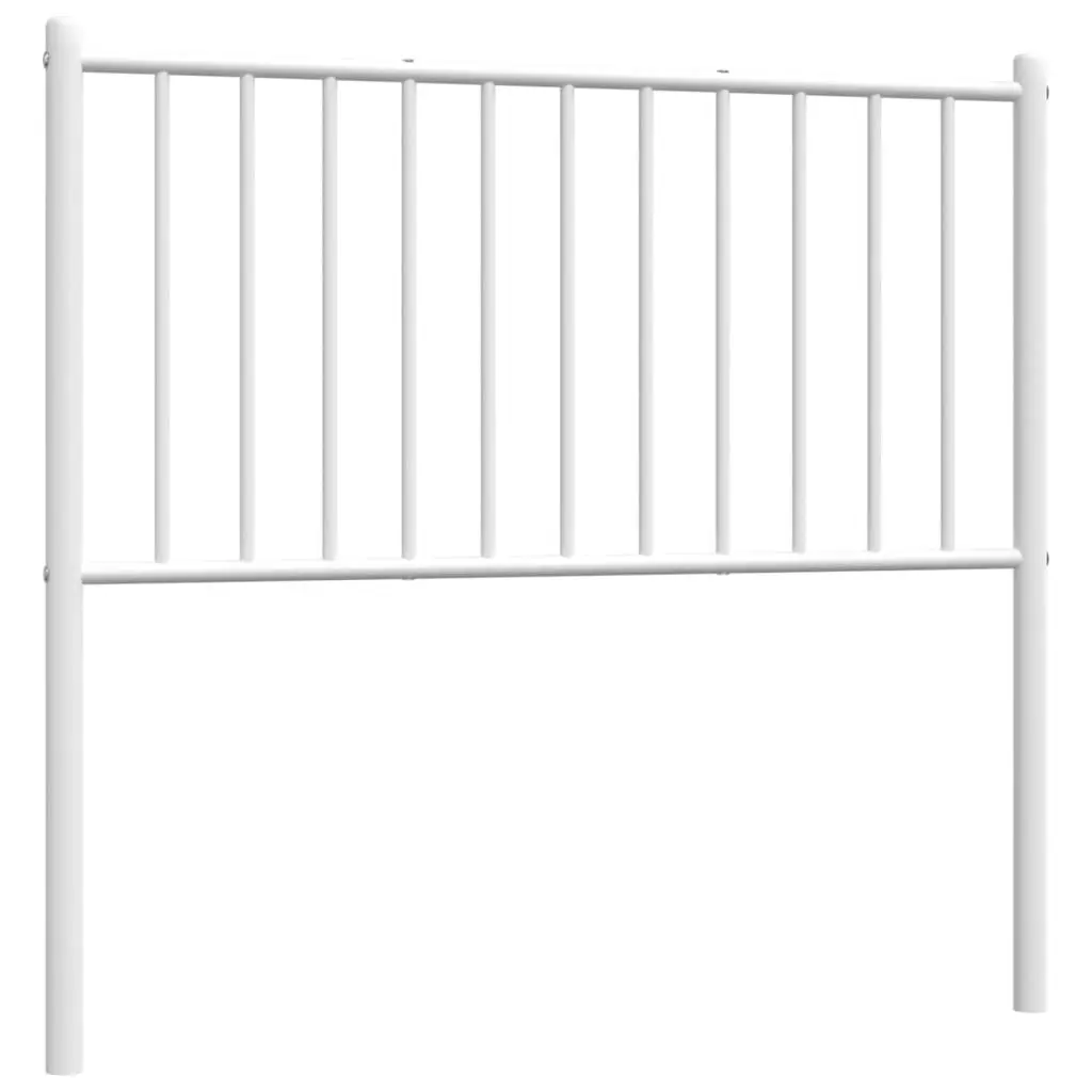 Metal Headboard White 90 cm 350959