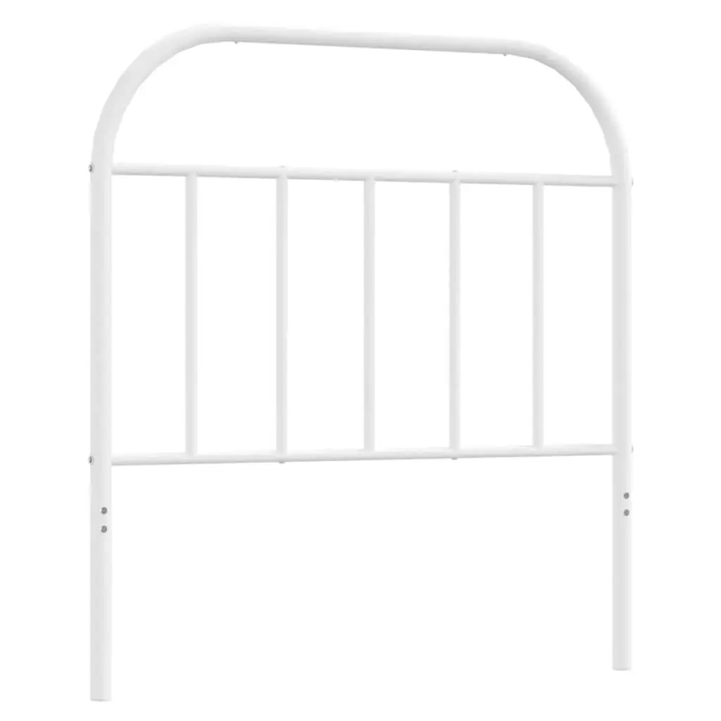 Metal Headboard White 90 cm 353712