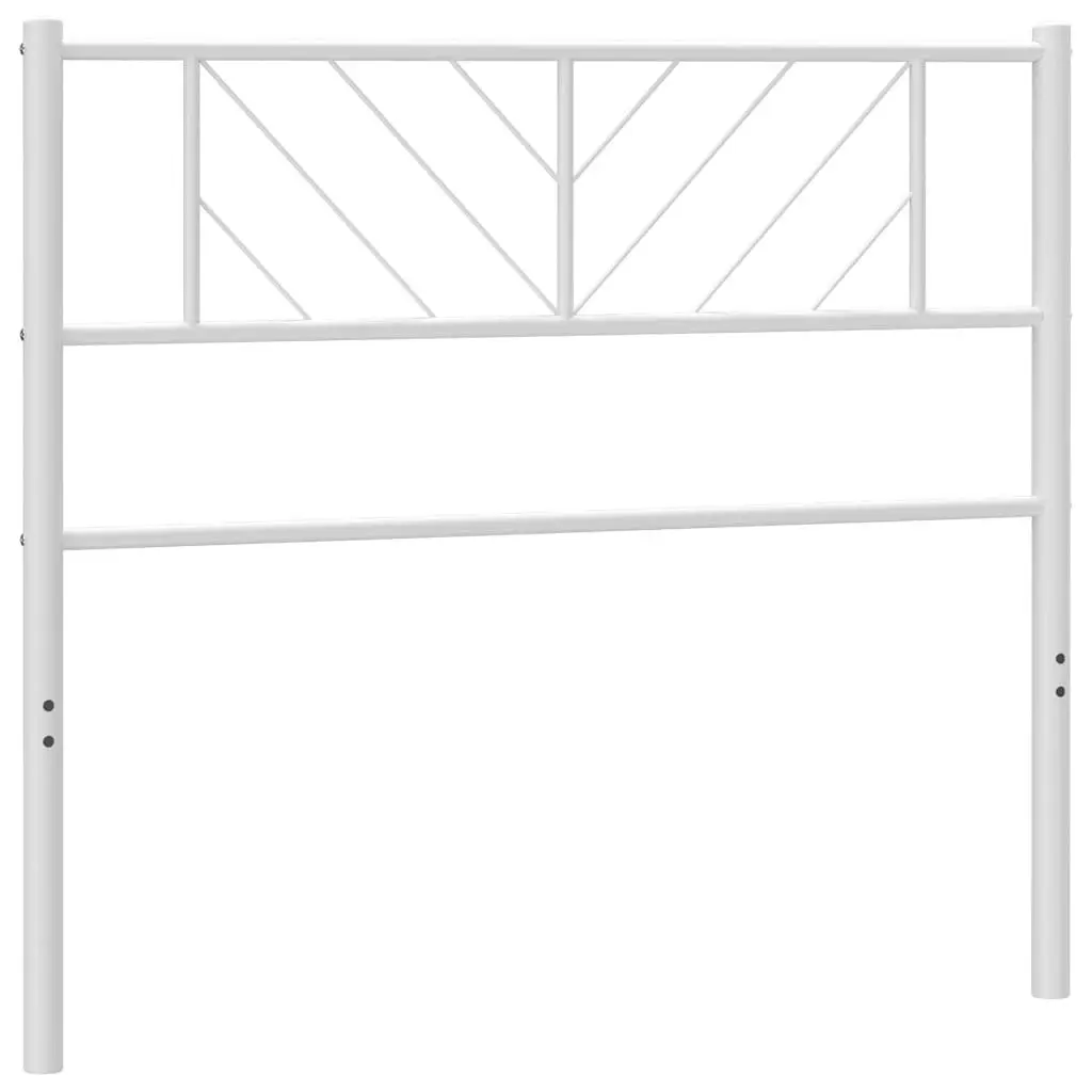 Metal Headboard White 95x90 cm 372256