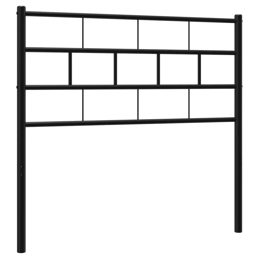 Metal Headboard Black 107 cm 355689