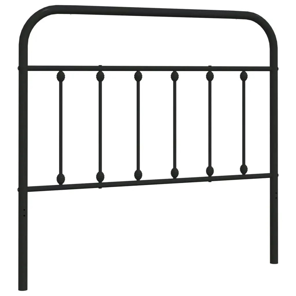 Metal Headboard Black 107 cm 352608