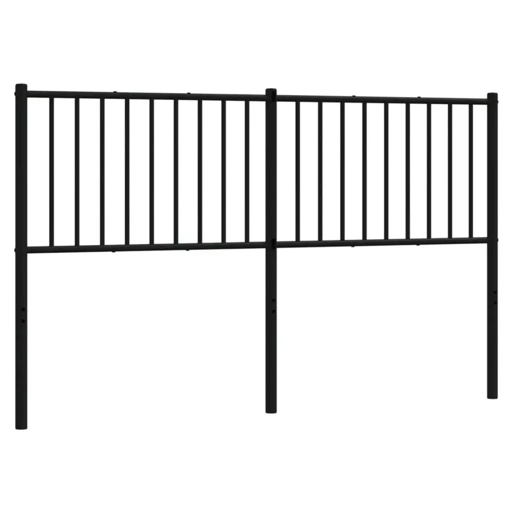 Metal Headboard Black 152 cm 350898