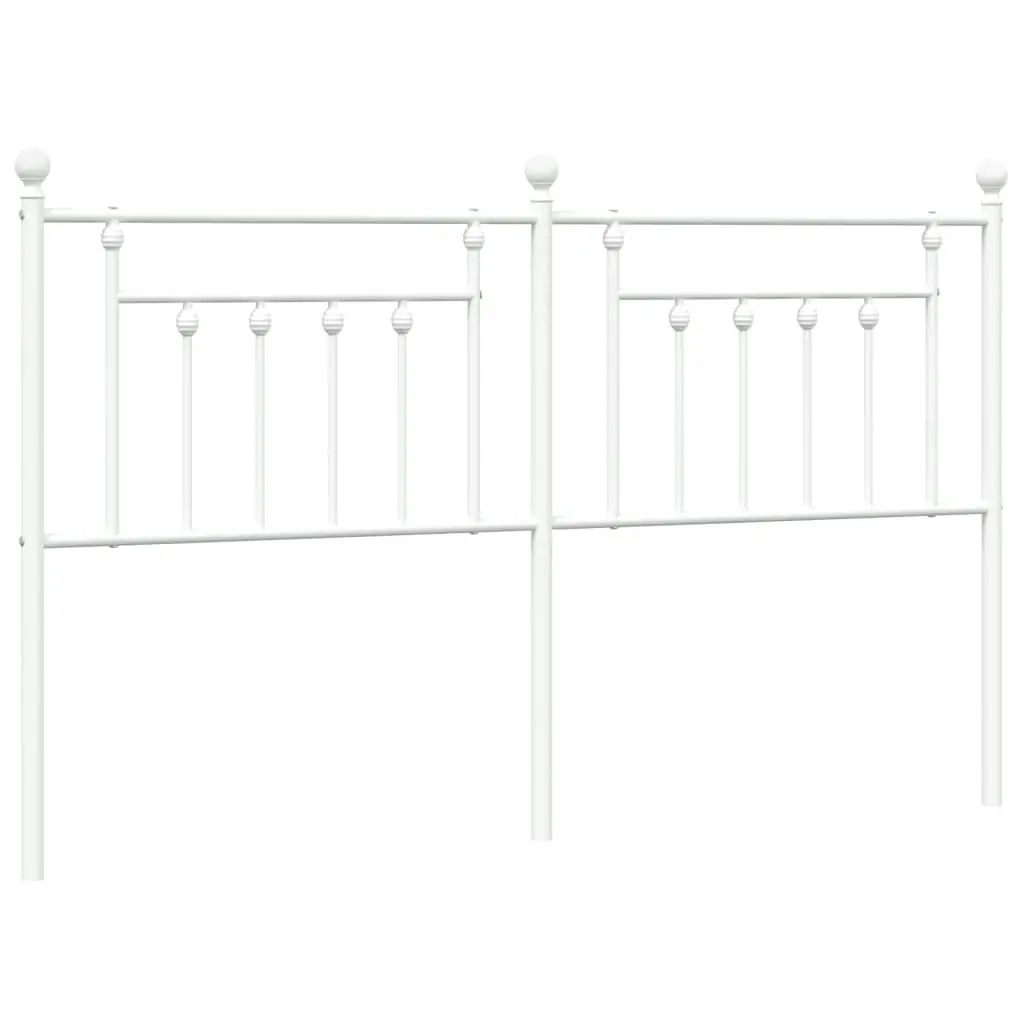 Metal Headboard White 183 cm 353622