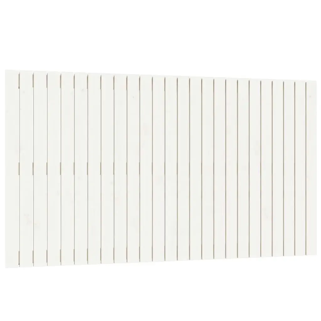 Wall Headboard White 159.5x3x90 cm Solid Wood Pine 824899