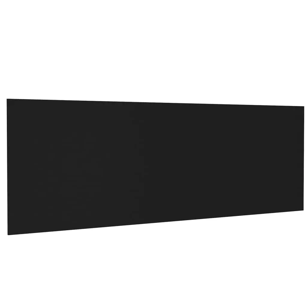 Wall Headboard Black 240x1.5x80 cm Engineered Wood 811053