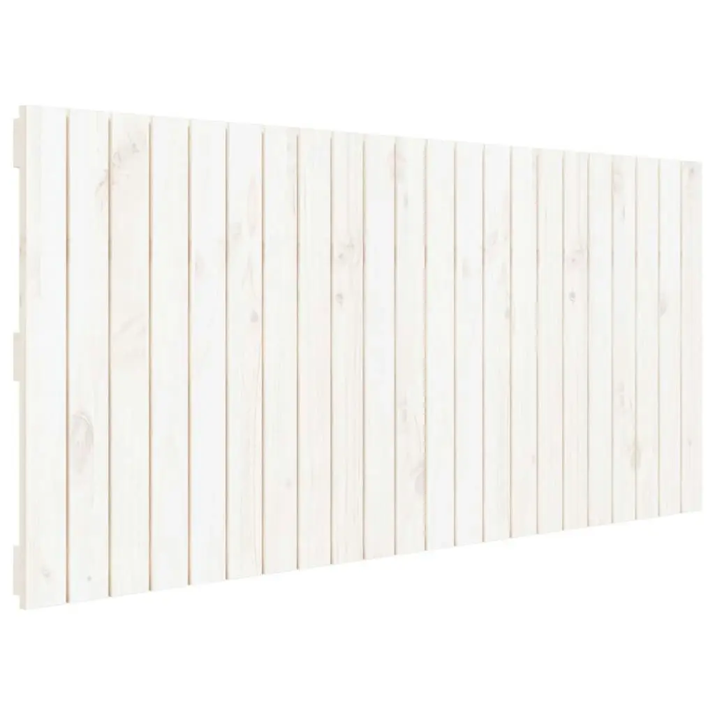 Wall Headboard White 140 cm Solid Wood Pine 824869