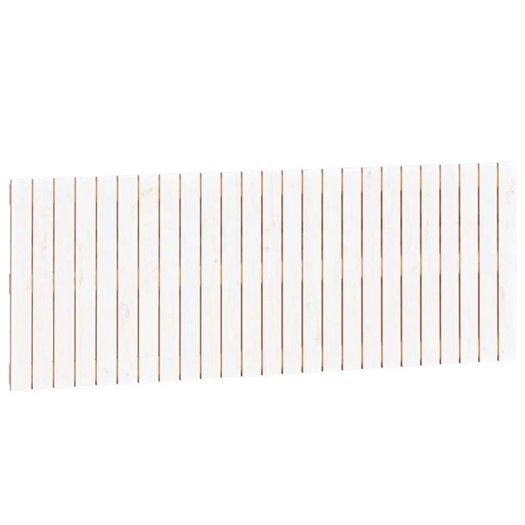 Wall Headboard White 159.5x3x60 cm Solid Wood Pine 824849