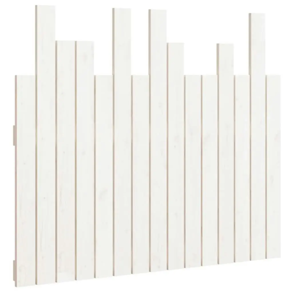 Wall Headboard White 95.5 cm Solid Wood Pine 824784