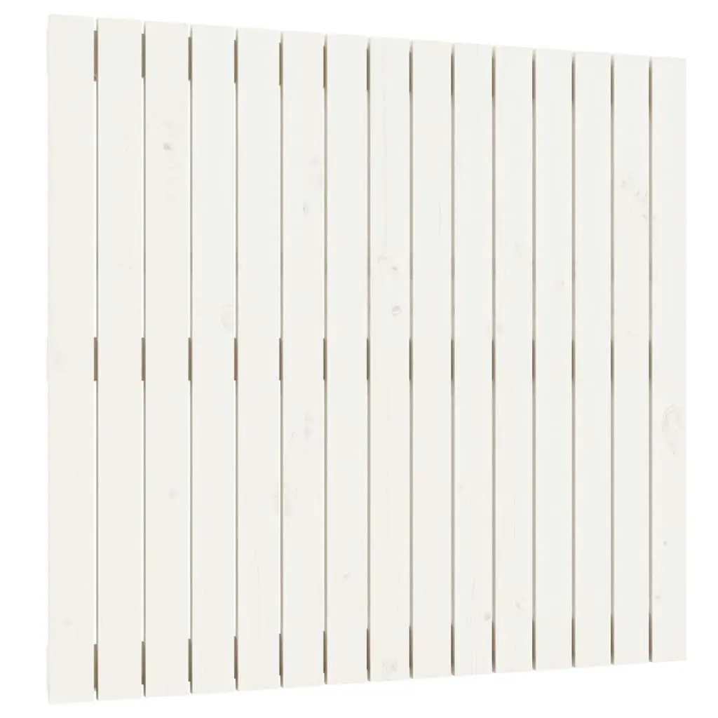 Wall Headboard White 95.5 cm Solid Wood Pine 824884