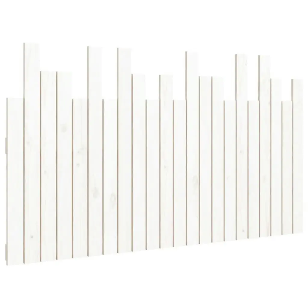 Wall Headboard White 140 cm Solid Wood Pine 824819