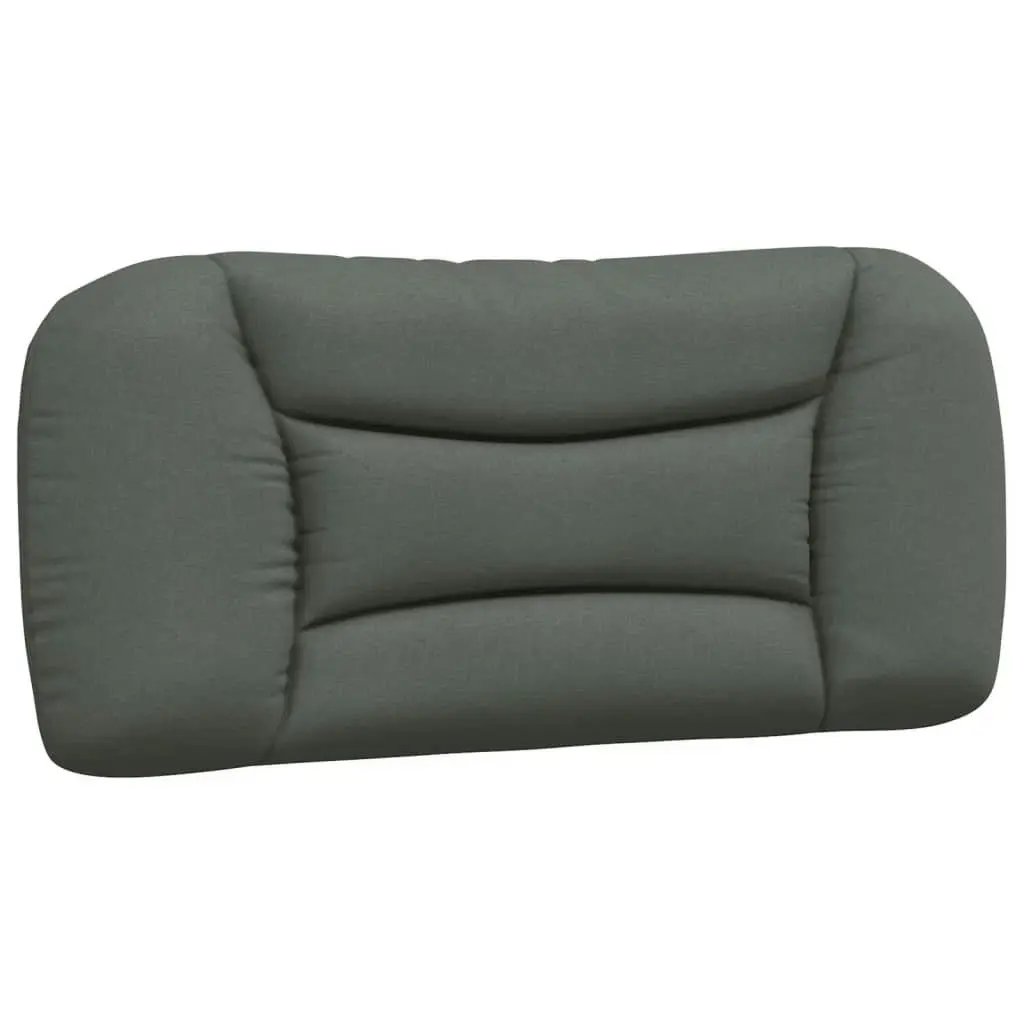 Headboard Cushion Dark Grey 90 cm Fabric 374538