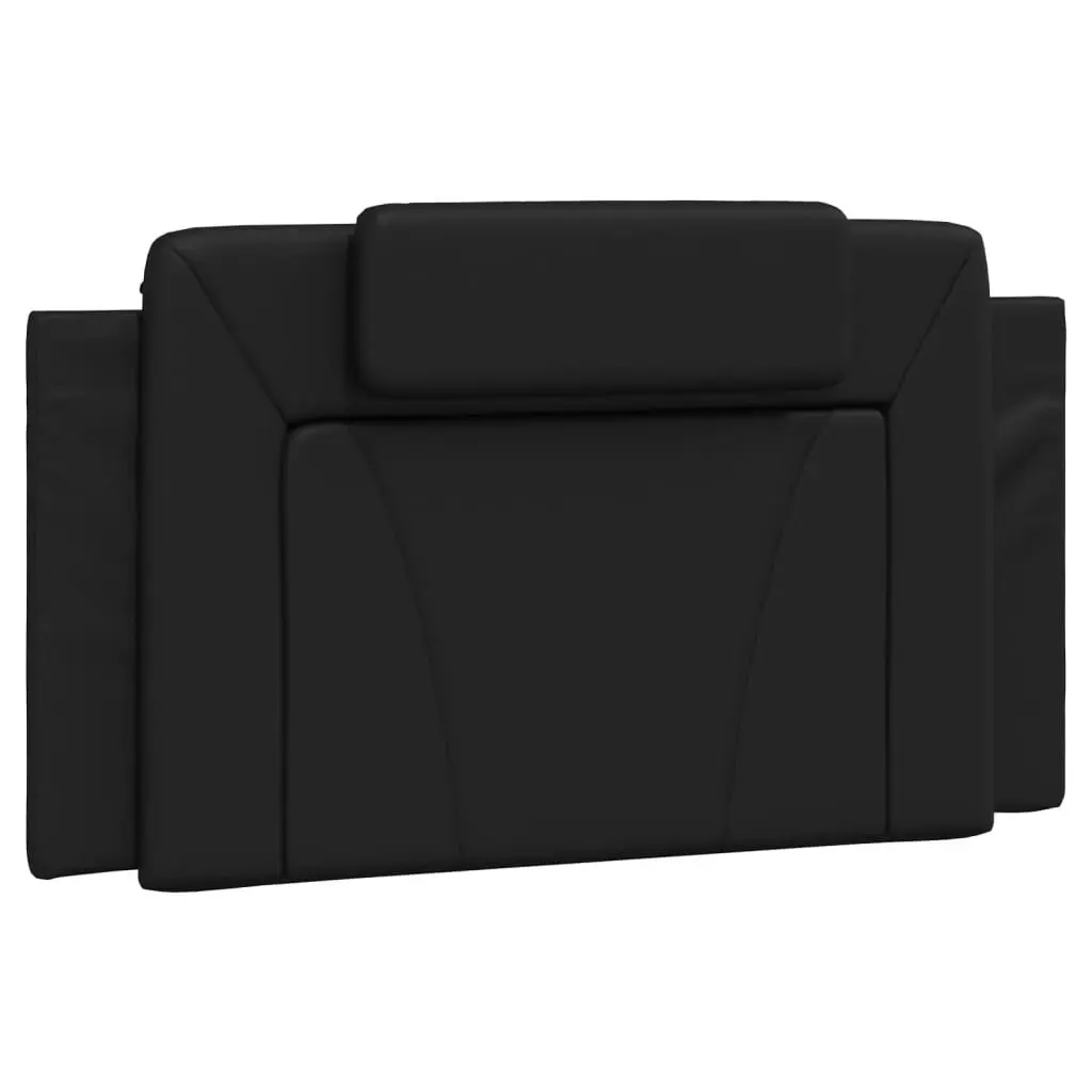 Headboard Cushion Black 107 cm King Single Faux Leather 374827