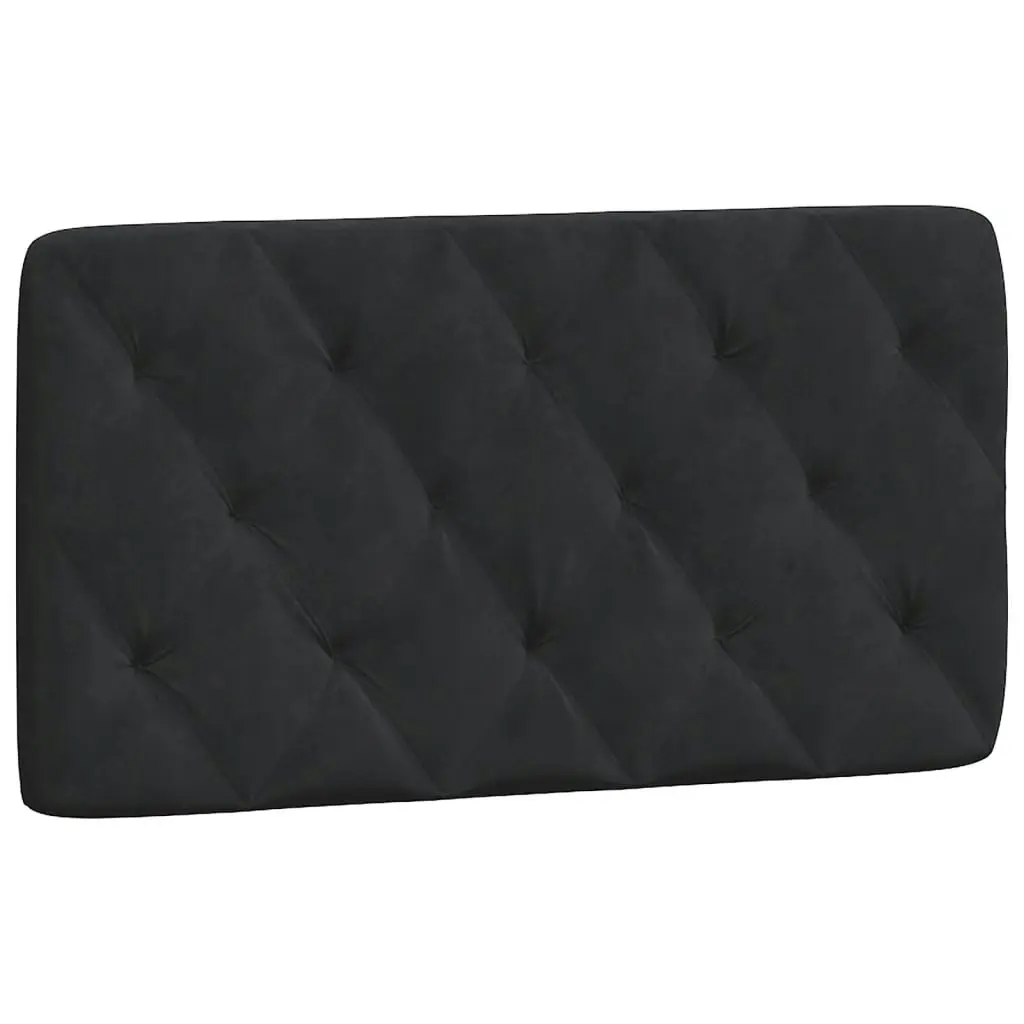 Headboard Cushion Black 107 cm Velvet 374759