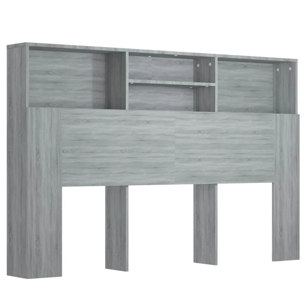 Headboard Cabinet Grey Sonoma 160x19x103.5 cm 817253