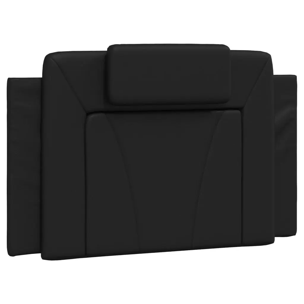 Headboard Cushion Black 90 cm Faux Leather 374767