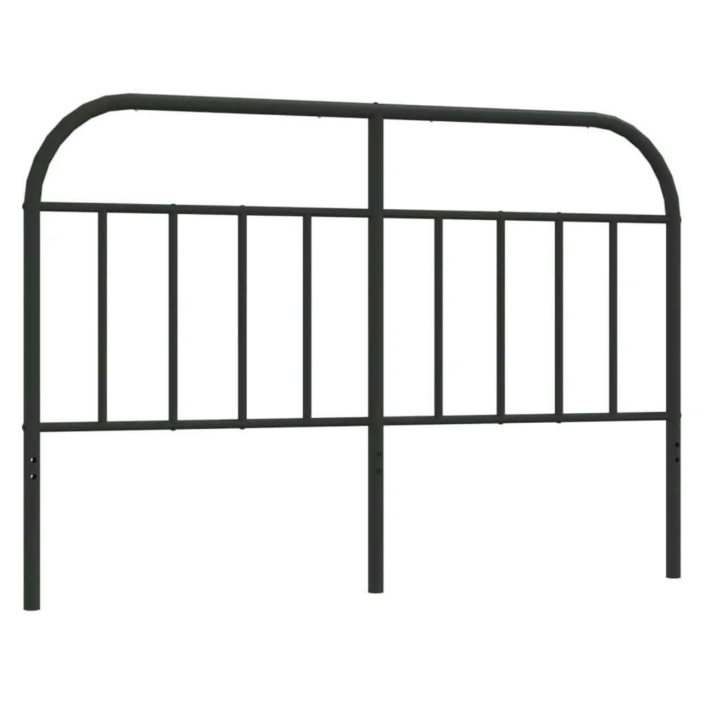 Metal Headboard Black 137 cm Double 353667