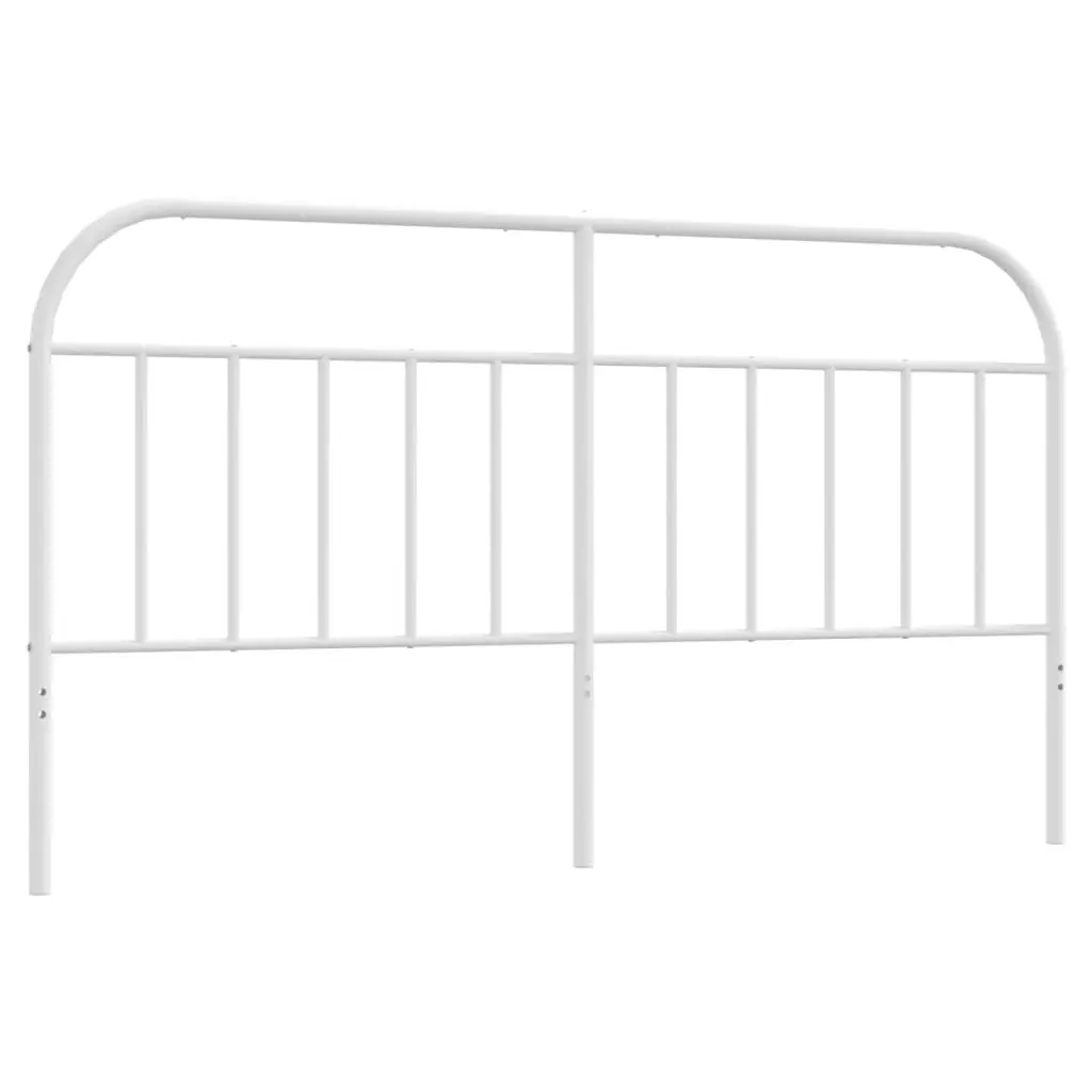 Metal Headboard White 183 cm King 353720