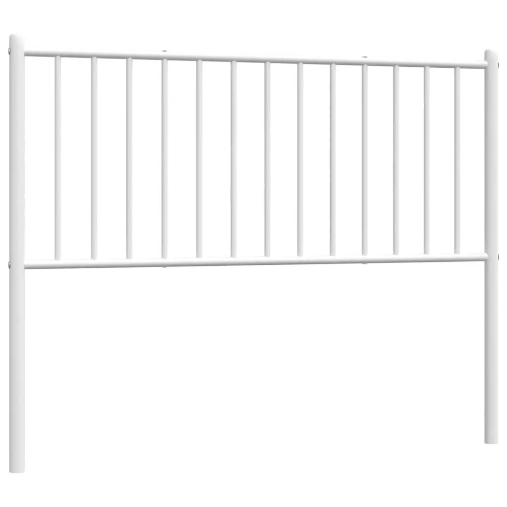 Metal Headboard White 107 cm King Single 350961