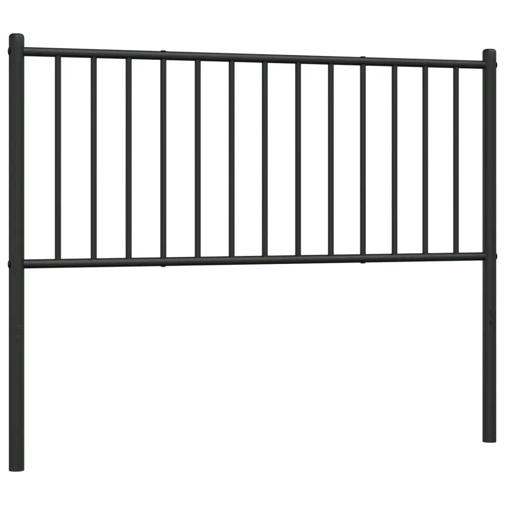 Metal Headboard Black 107 cm King Single 350894