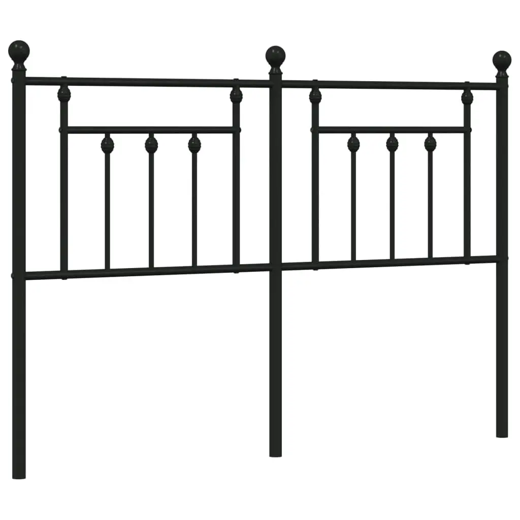 Metal Headboard Black 152 cm Queen 353571