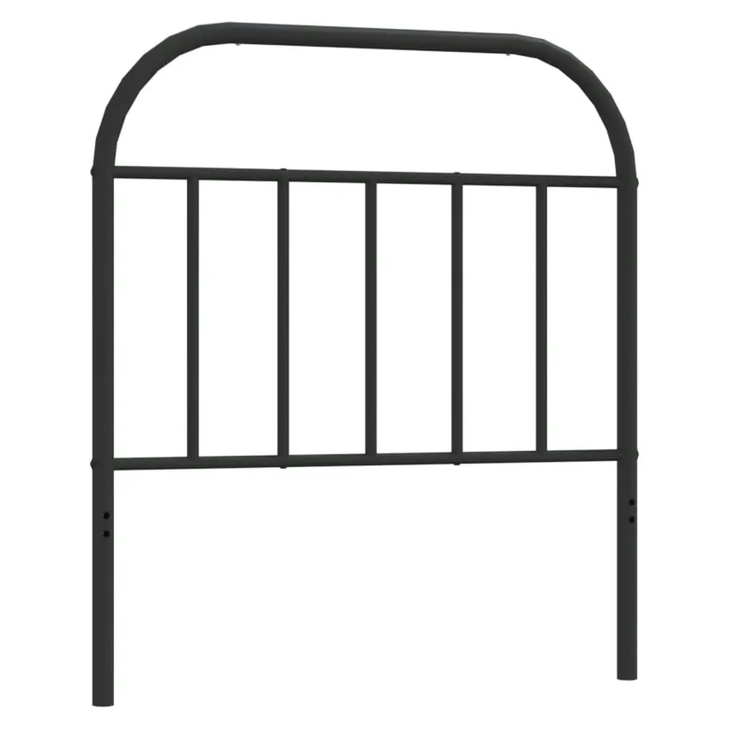 Metal Headboard Black 90 cm 353663