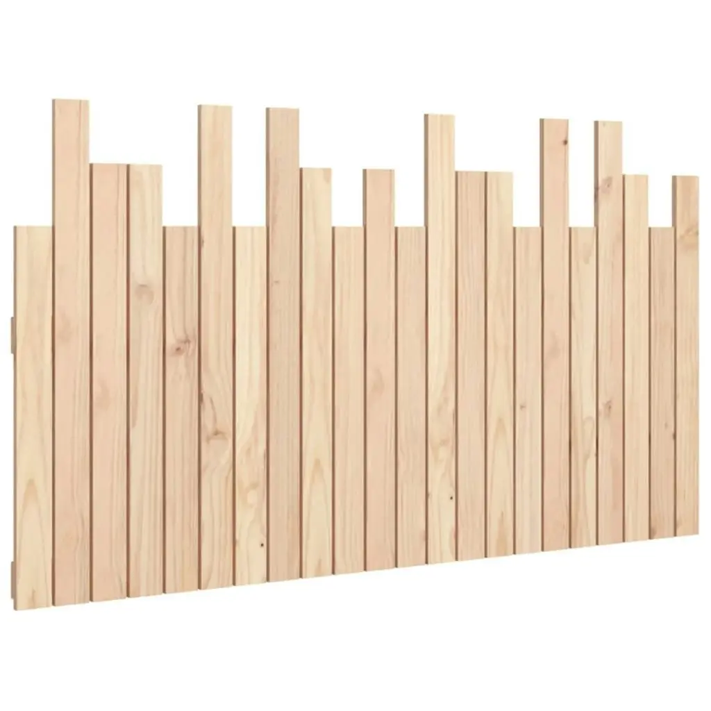 Wall Headboard 140x3x80 cm Solid Wood Pine 824818