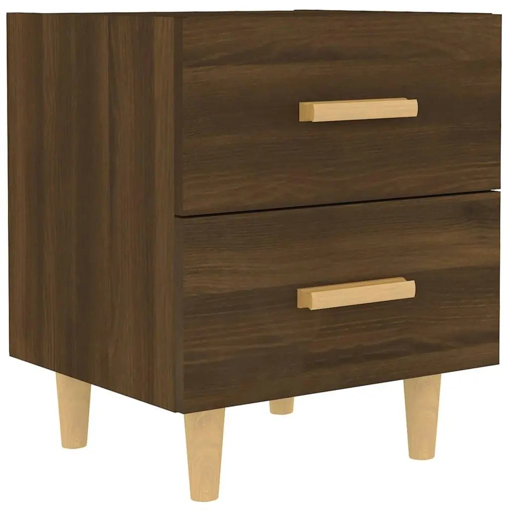 Bed Cabinet Brown Oak 40x35x47.5 cm 817289