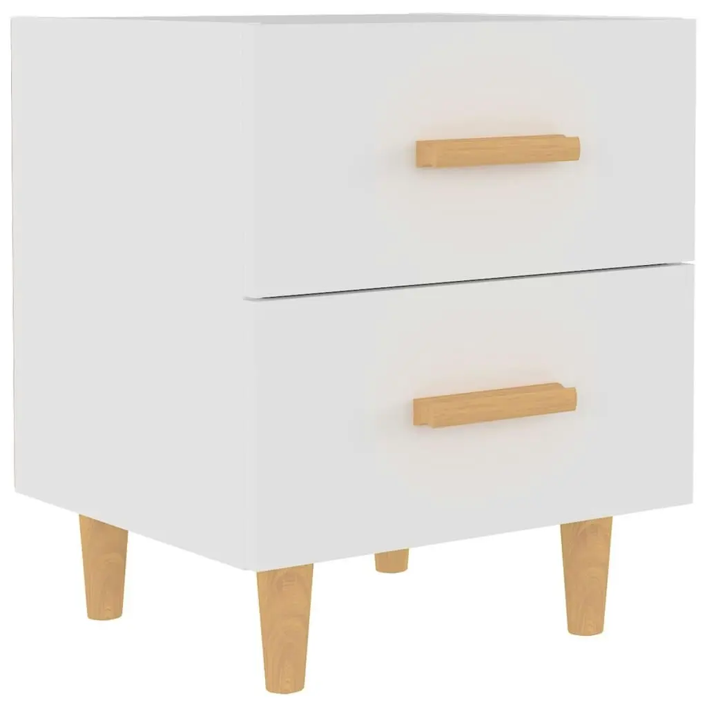 Bed Cabinet White 40x35x47.5 cm 811970