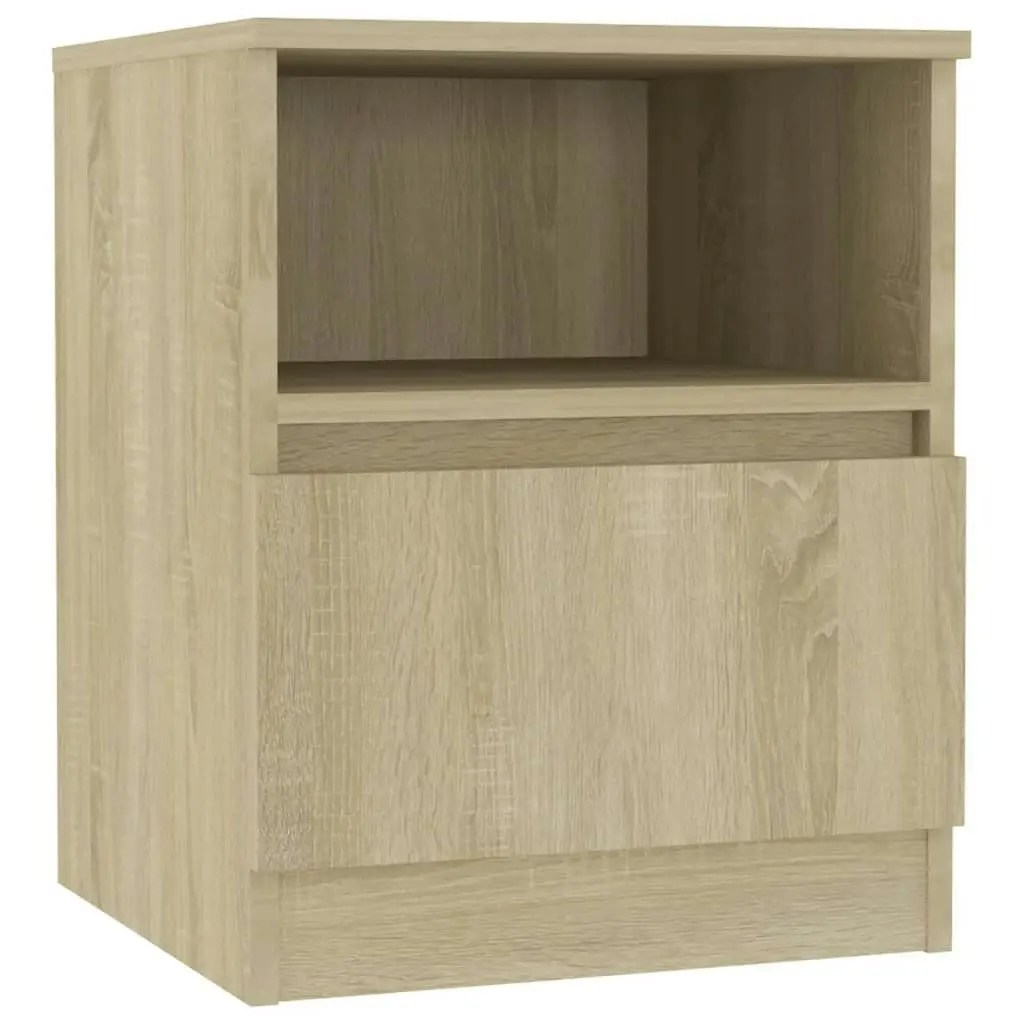 Bed Cabinet Sonoma Oak 40x40x50 cm Engineered Wood 806163