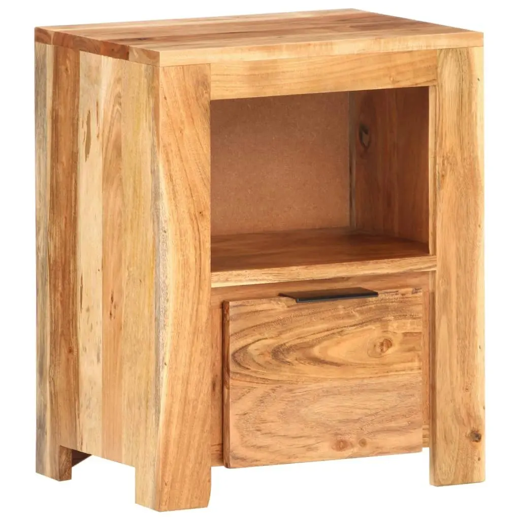 Bedside Cabinet 40x30x50 cm Solid Acacia Wood 320210