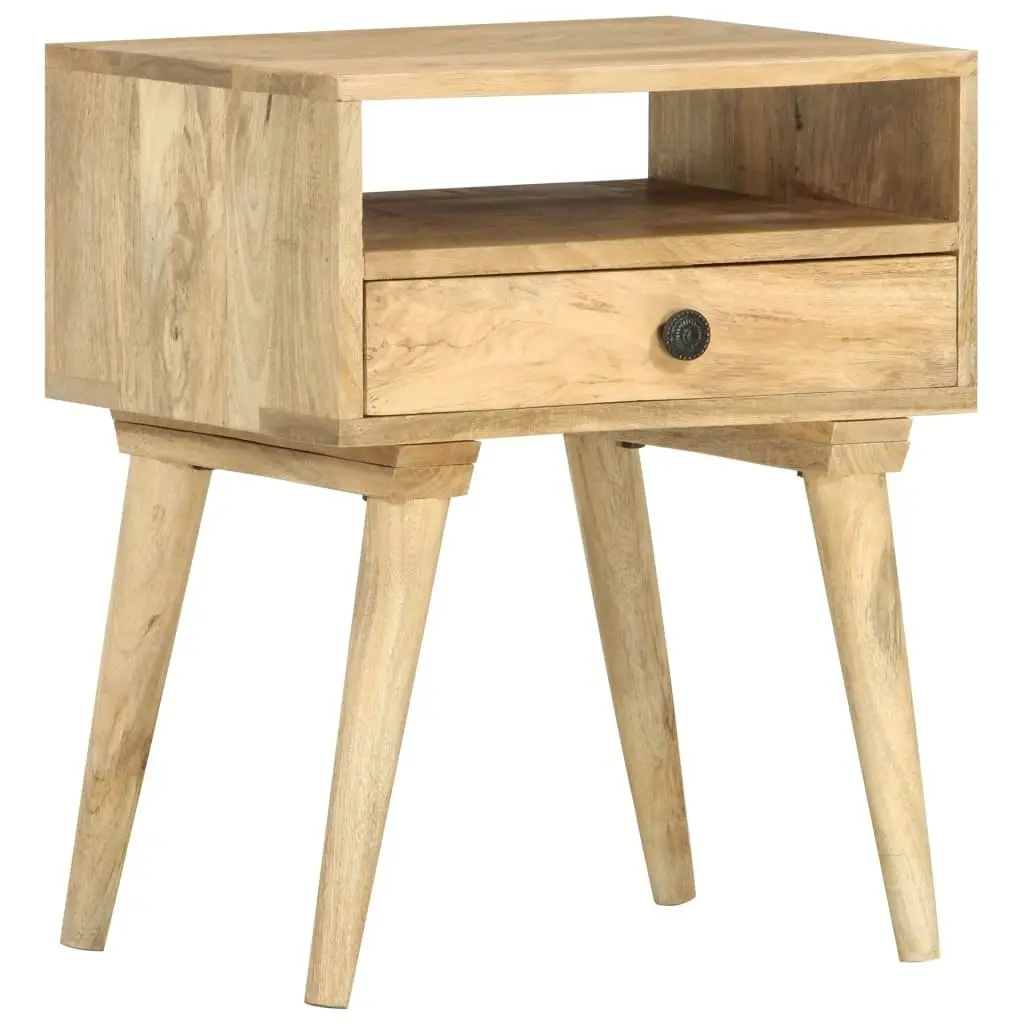 Bedside Cabinet 40x35x50 cm Solid Mango Wood 285849