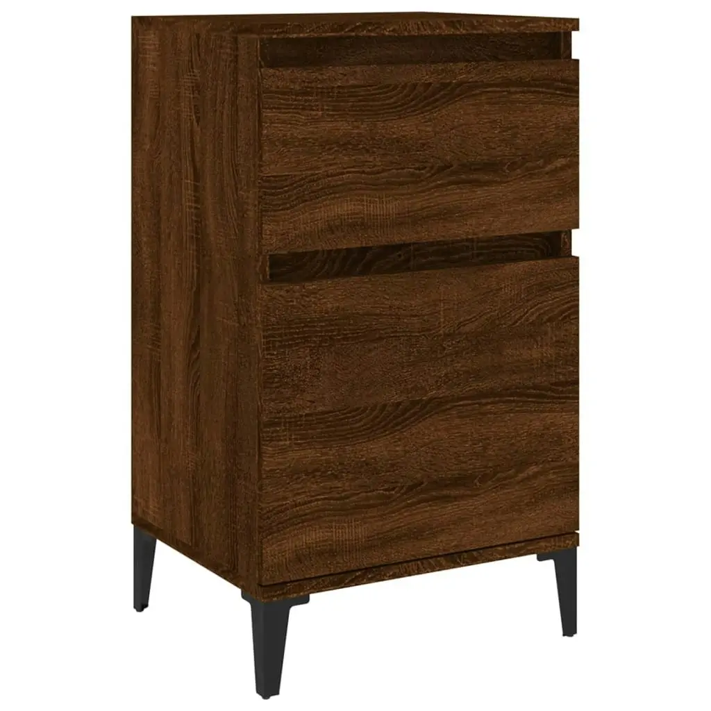 Bedside Cabinet Brown Oak 40x35x70 cm 819722