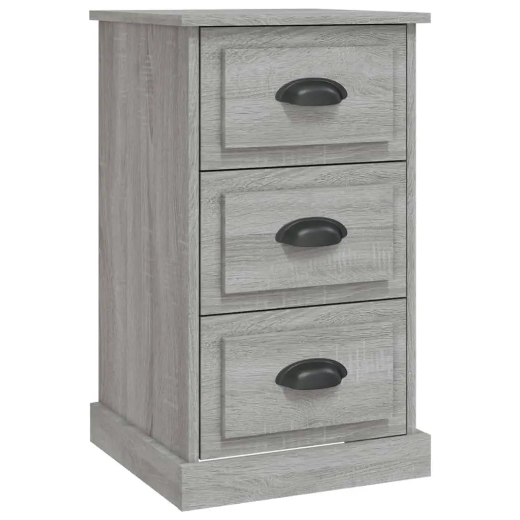 Bedside Cabinet Grey Sonoma 39x39x67 cm Engineered Wood 816166