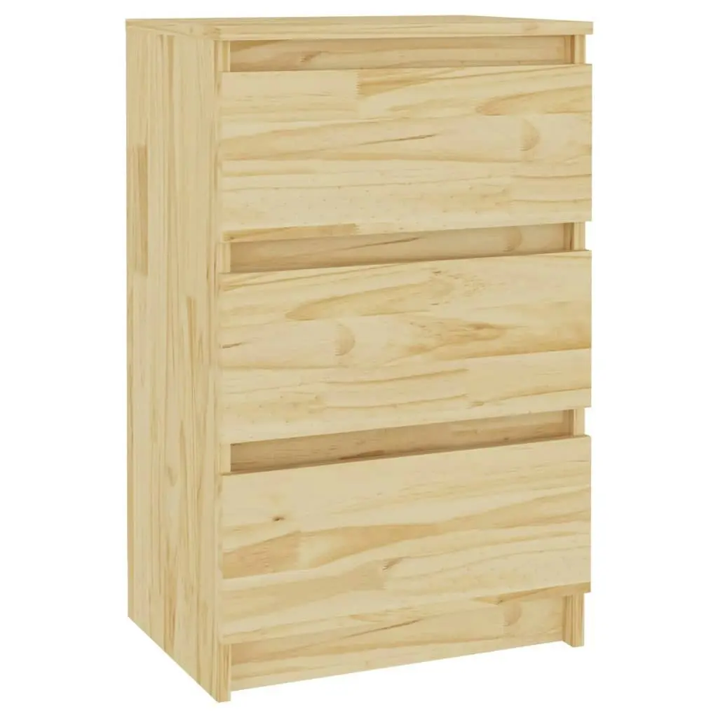 Bedside Cabinet 40x29.5x64 cm Solid Pine Wood 808083