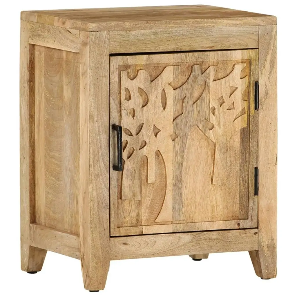 Bedside Cabinet 40x30x50 cm Solid Mango Wood 320811