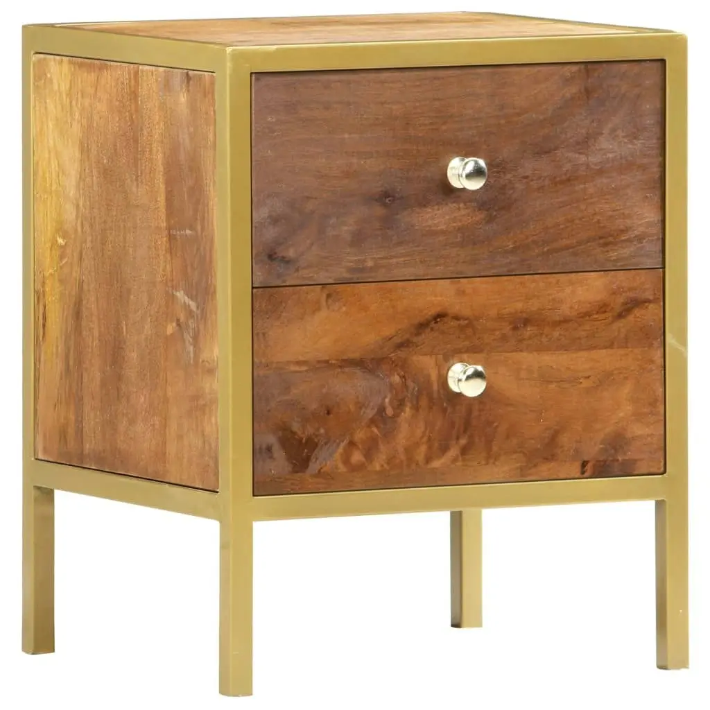 Bedside Cabinet 40x35x50 cm Solid Mango Wood 285856