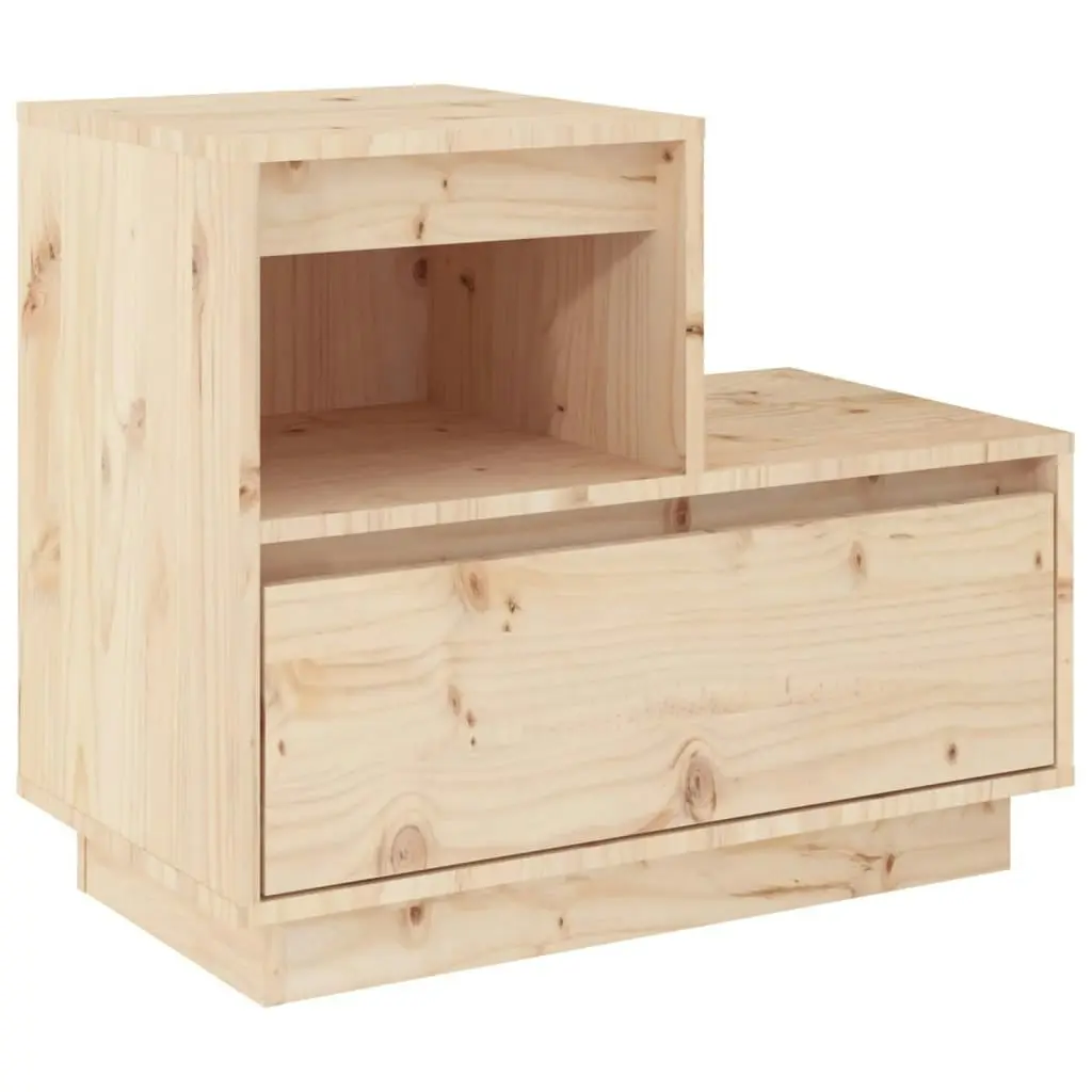 Bedside Cabinet 60x34x51 cm Solid Wood Pine 814374