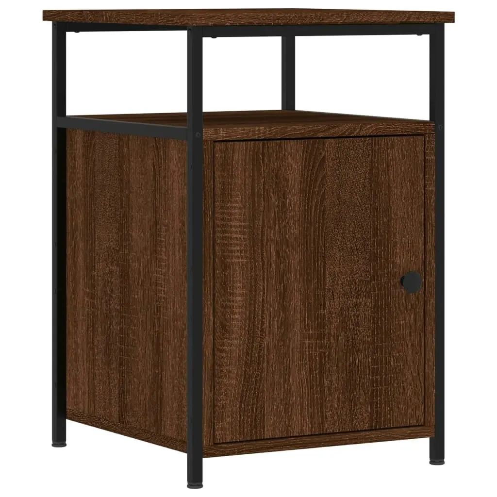 Bedside Cabinet Brown Oak 40x42x60 cm Engineered Wood 826041