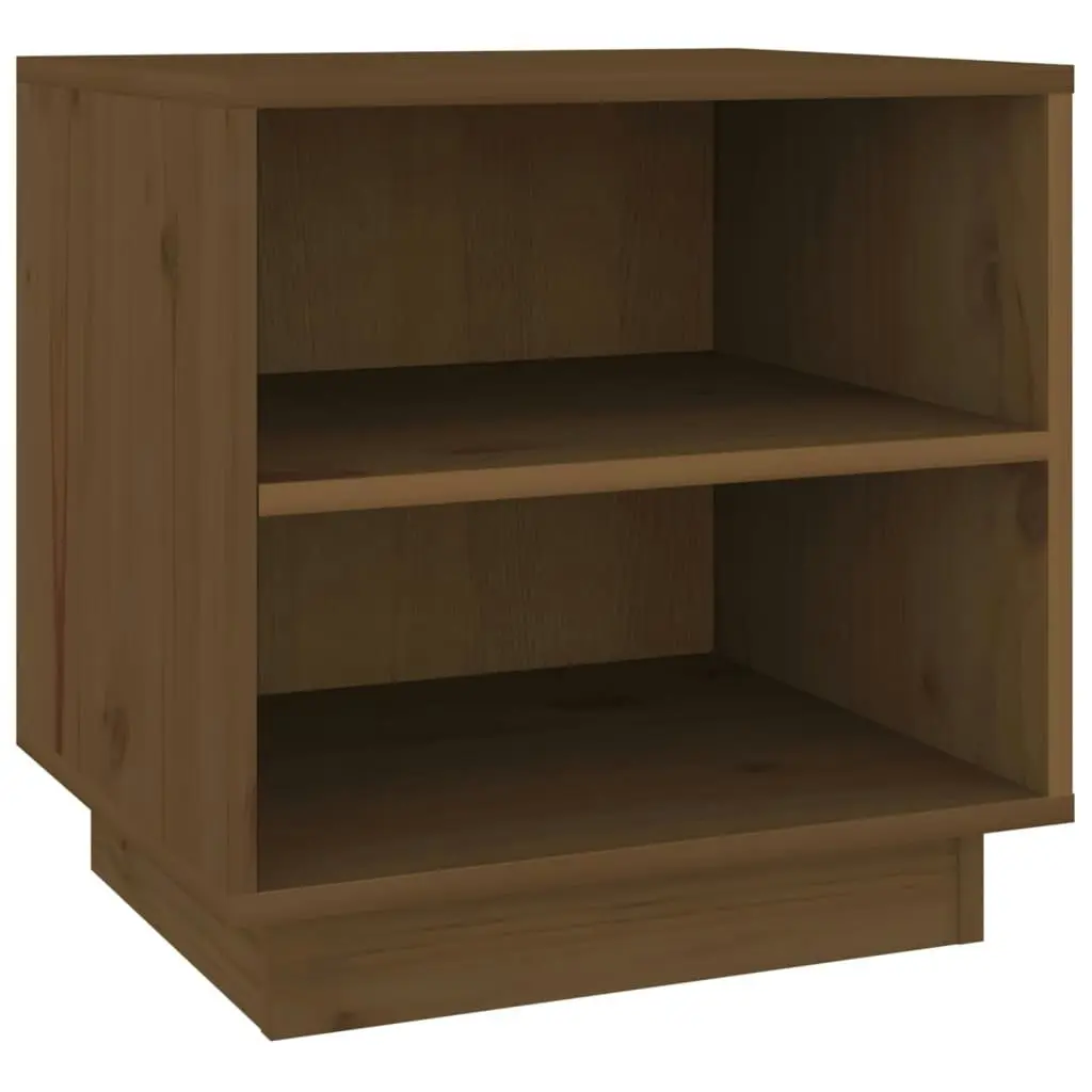 Bedside Cabinet Honey Brown 40x34x40 cm Solid Wood Pine 813331