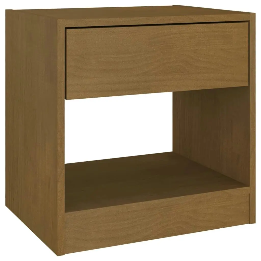 Bedside Cabinet Honey Brown 40x31x40 cm Solid Pinewood 808069