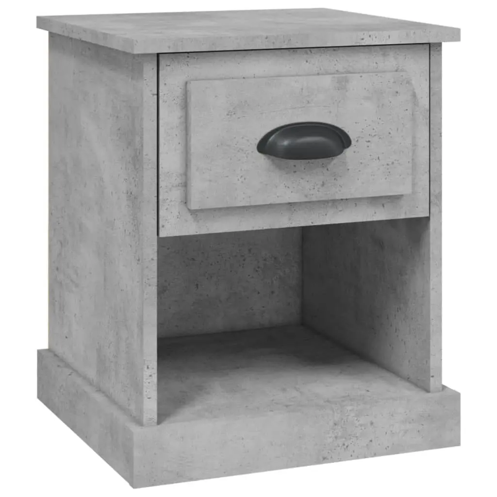 Bedside Cabinet Concrete Grey 39x39x47.5 cm Engineered Wood 816136