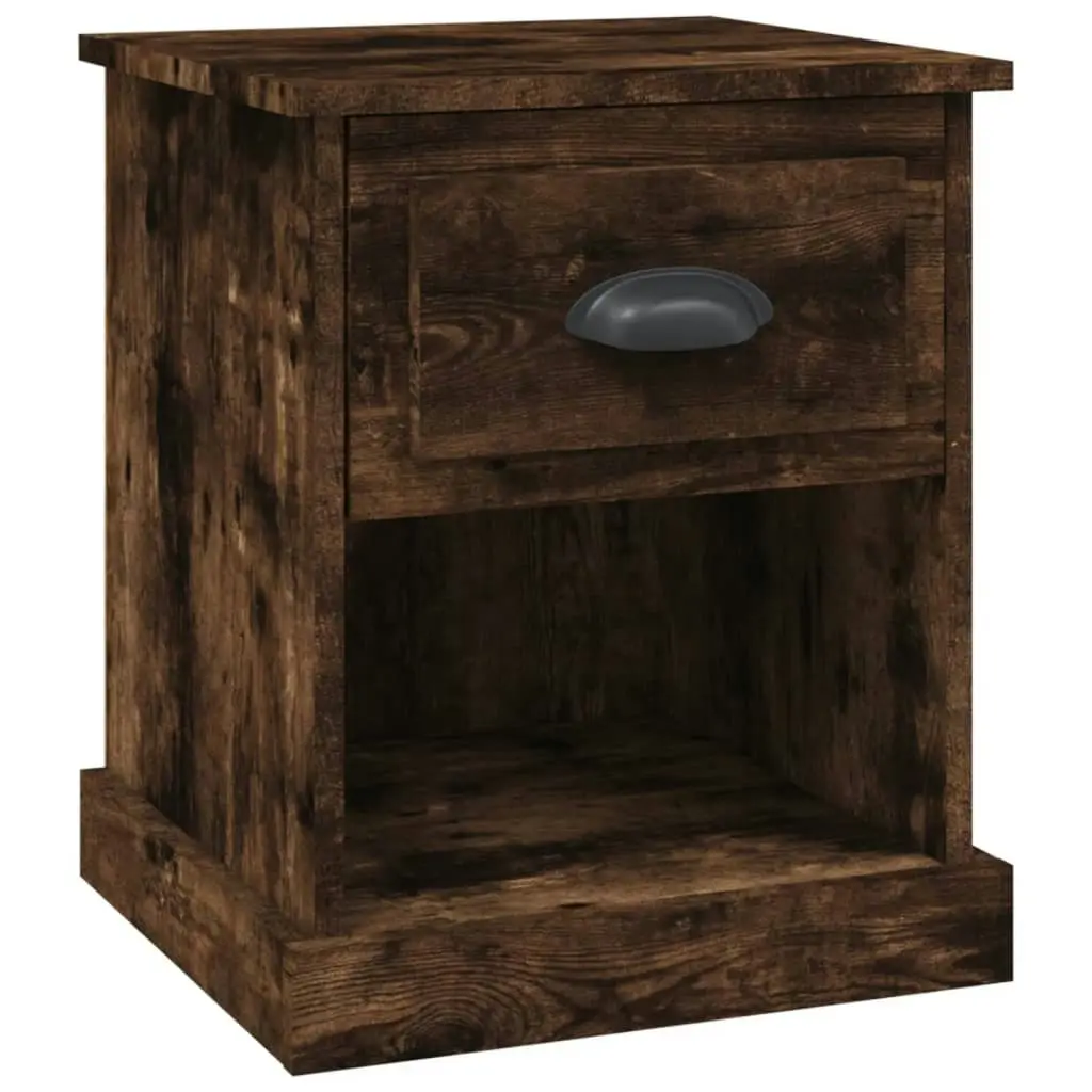 Bedside Cabinet Smoked Oak 39x39x47.5 cm Engineered Wood 816138