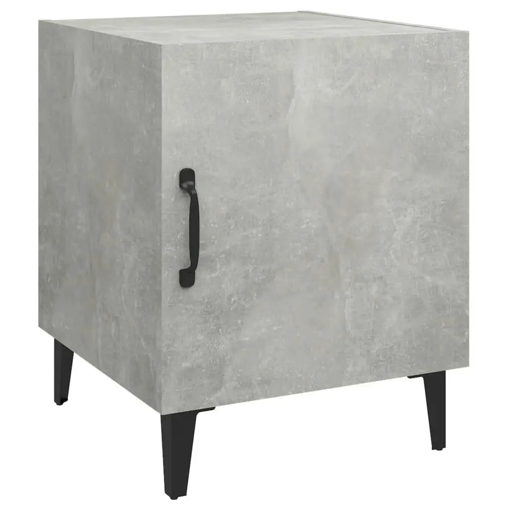 Bedside Cabinet Concrete Grey Engineered Wood 812068