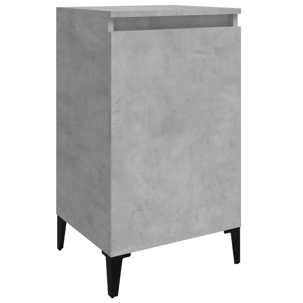 Bedside Cabinet Concrete Grey 40x35x70 cm Engineered Wood 819652