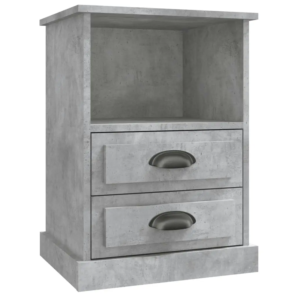 Bedside Cabinet Concrete Grey 43x36x60 cm 816336