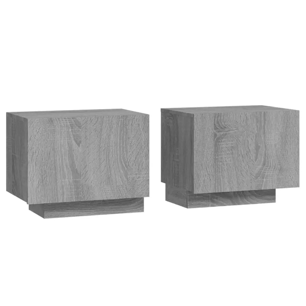 Bedside Cabinet Grey Sonoma 100x35x40 cm Engineered Wood 3152833