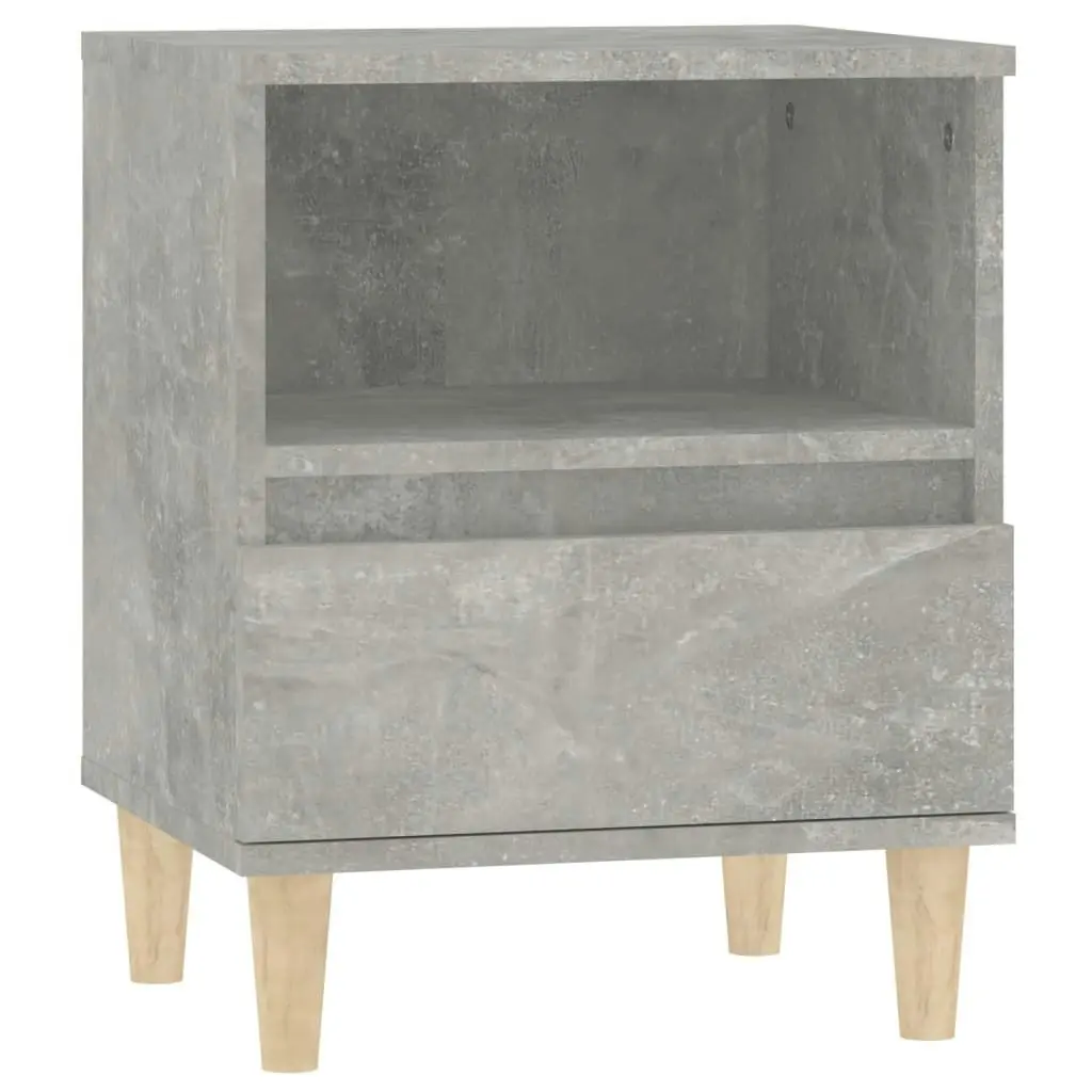 Bedside Cabinet Concrete Grey 40x35x50 cm 821802