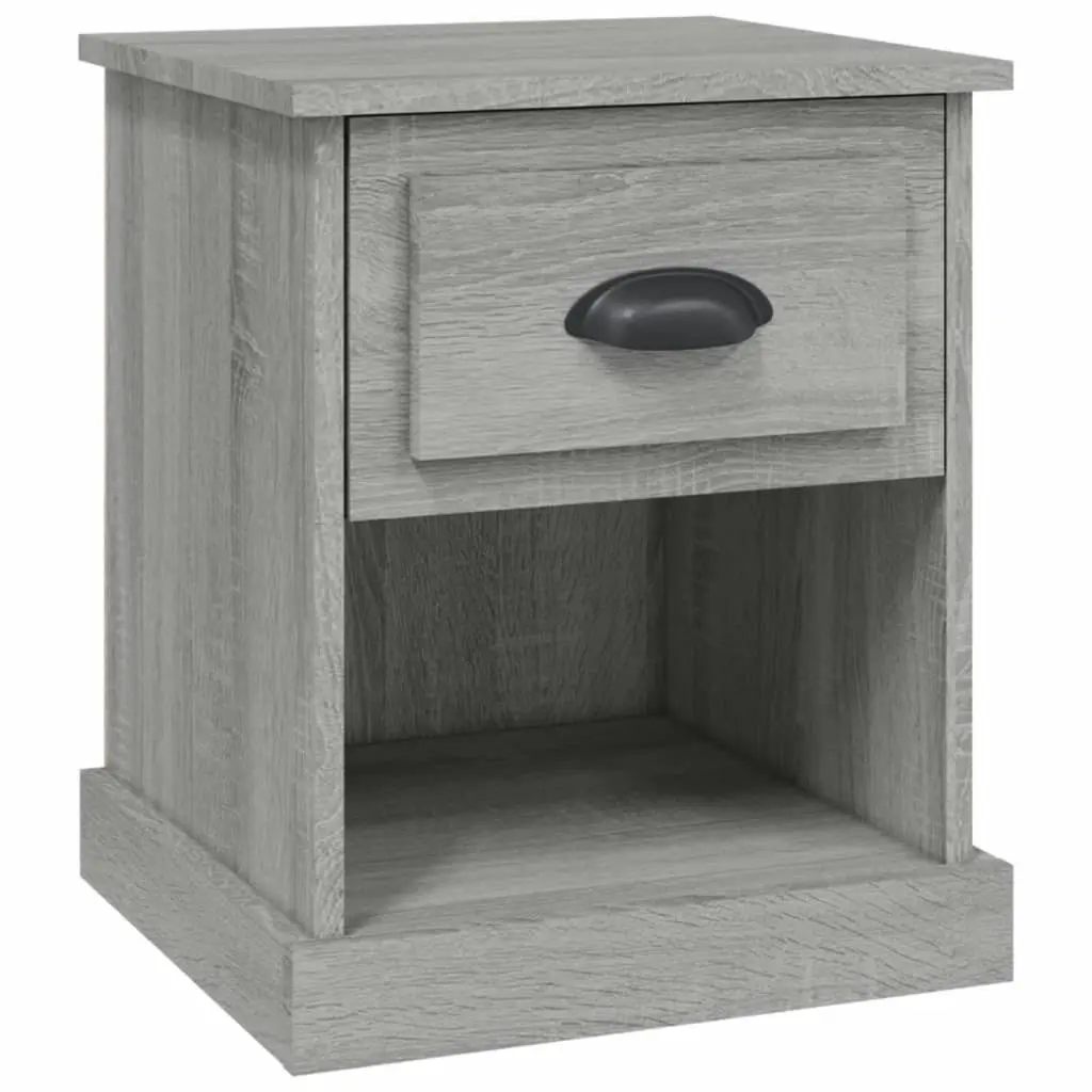 Bedside Cabinet Grey Sonoma 39x39x47.5 cm Engineered Wood 816140