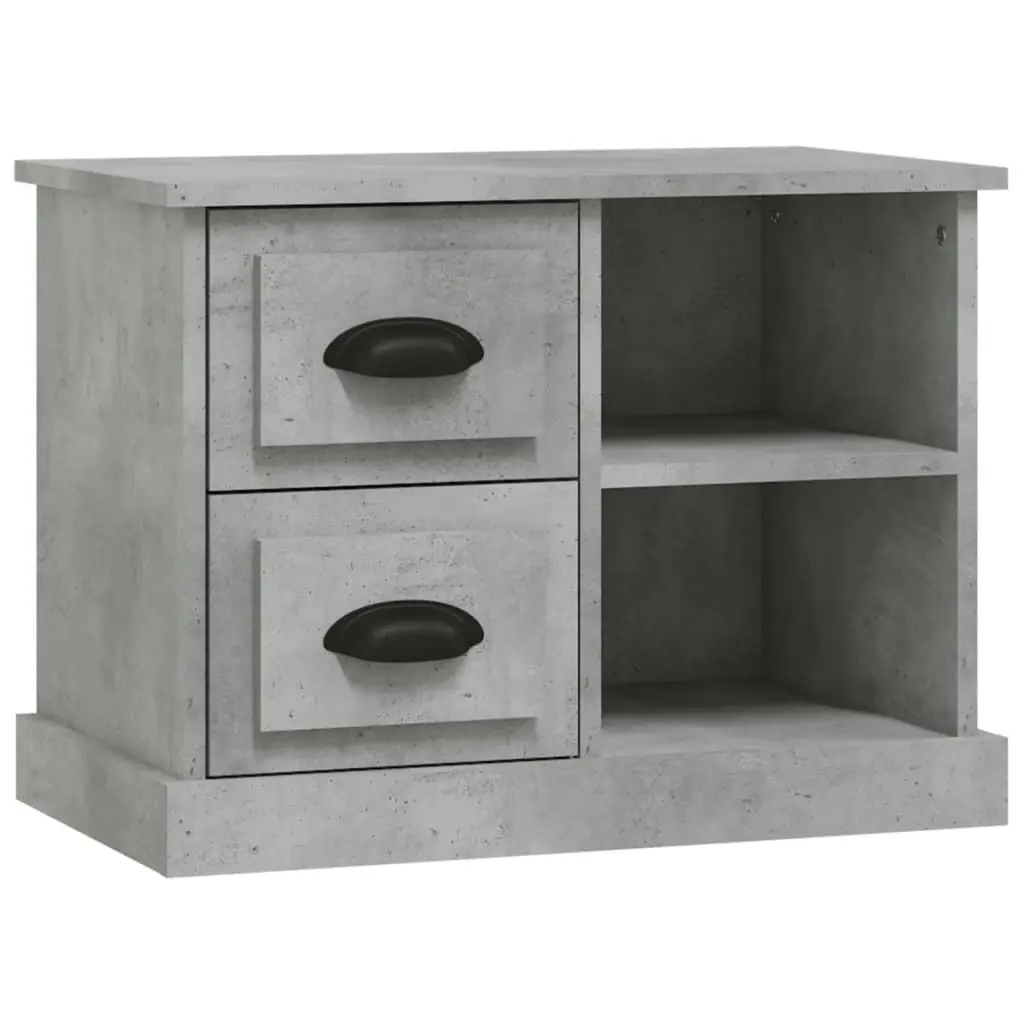 Bedside Cabinet Concrete Grey 60x35.5x45 cm 816372