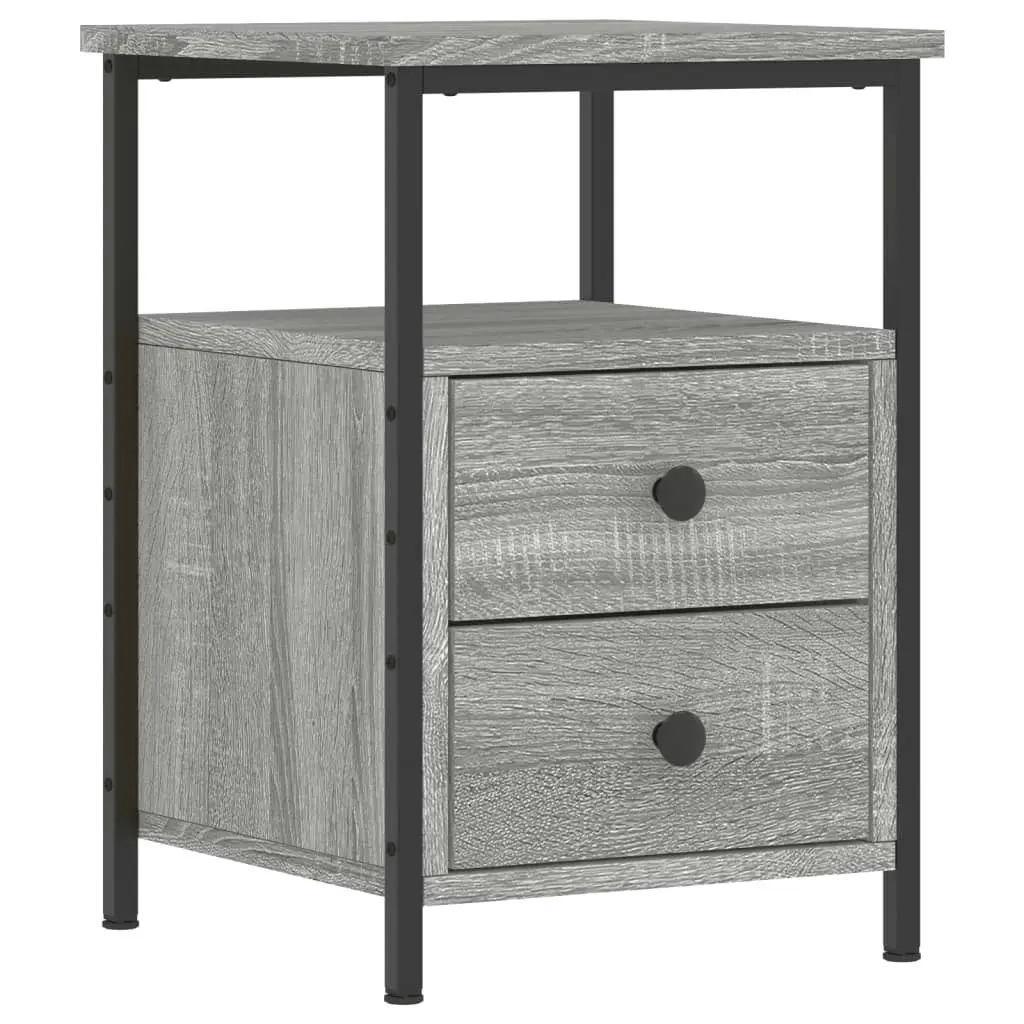 Bedside Cabinet Grey Sonoma 34x35.5x50 cm Engineered Wood 826019